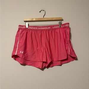5/$55 !! 🔥 Under Armour Women's Bright Pink Athletic Shorts
